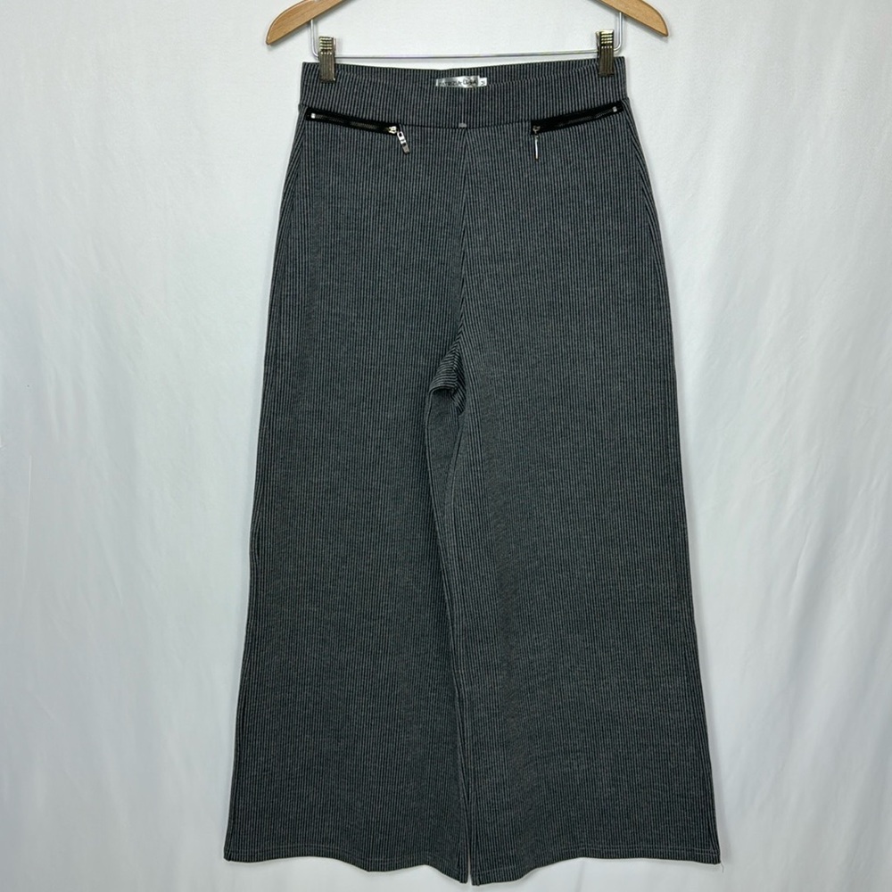 Patrizia Luca Wide‎ Leg Pants Medium Gray Women’s High Rise